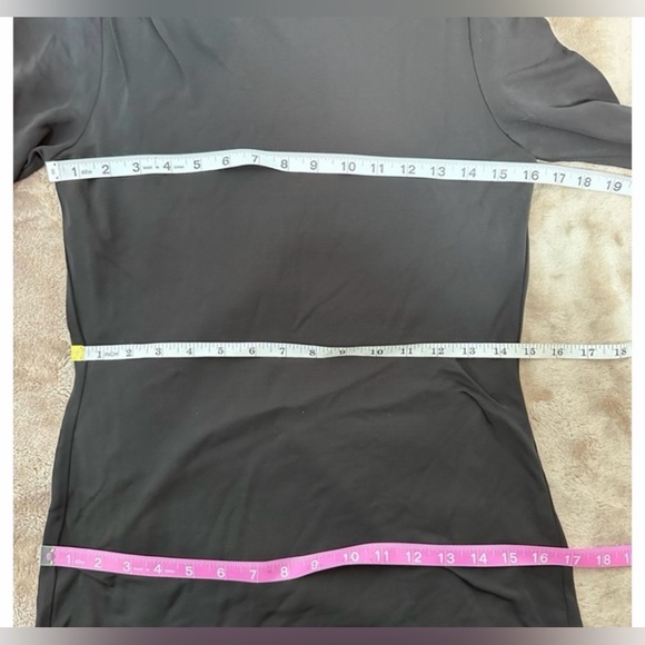 RAG & BONE Poppy Draped Mini Dress Slim Fit in Black NWOT - Picture 3 of 8